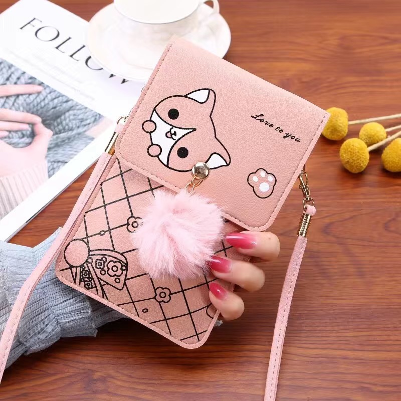 Women'S Bags Everyday - Cute Cartoon Pattern Touch-Screen Phone Bag