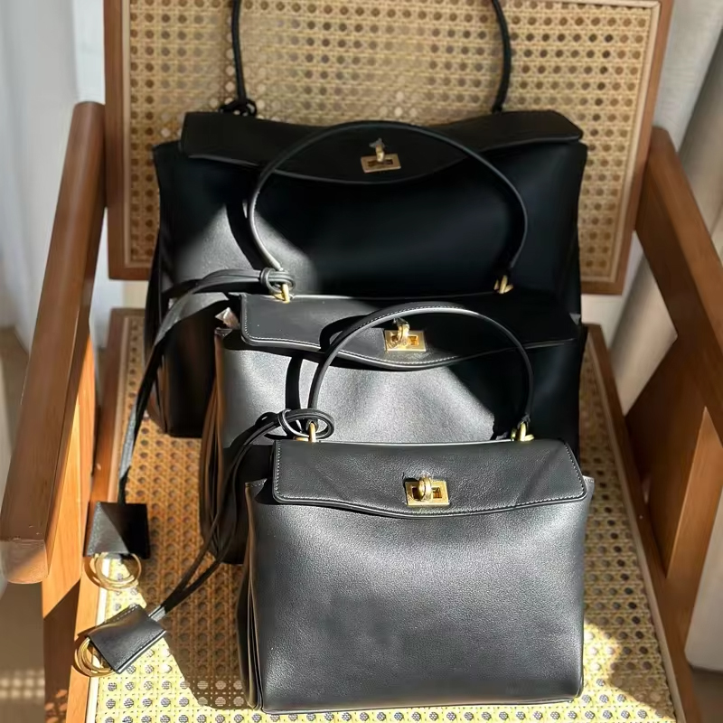 Women'S Work Bags Designer - Luxury Gold Lock Designer Handbag for