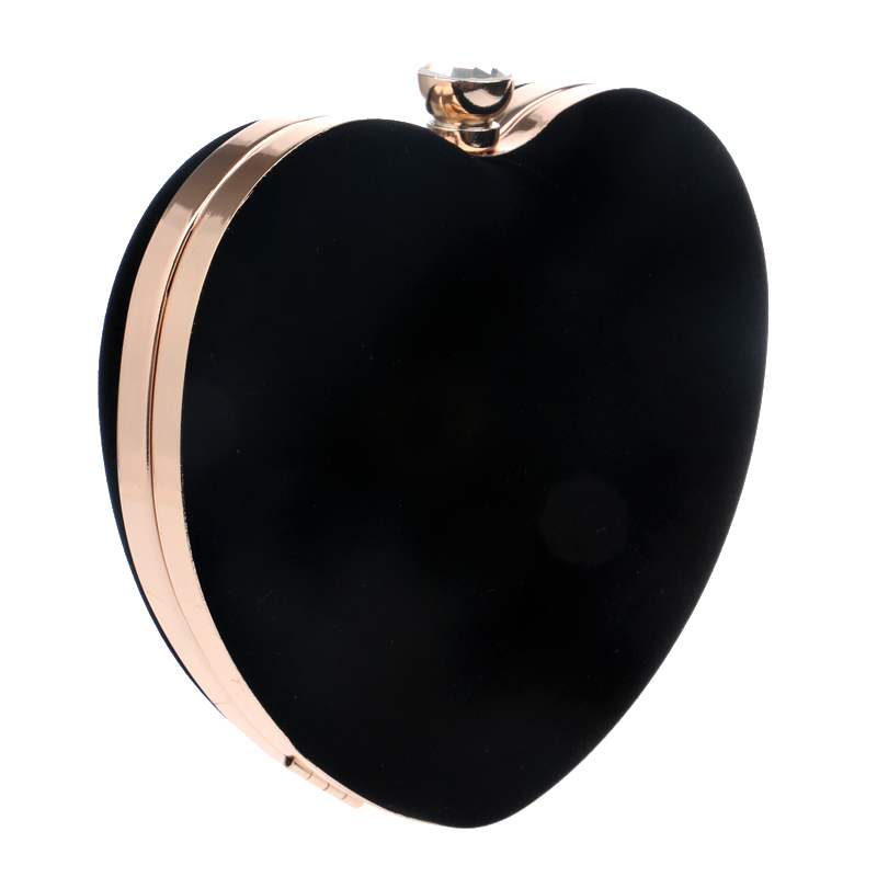 Red Heart Design Women Clutch  - Women Bags Golden 评论和价格