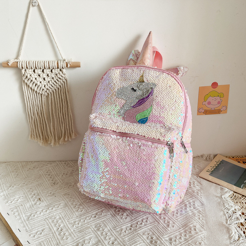 Sequin Unicorn Backpack Pink S - Women'S Bags Going Out 评论和价格