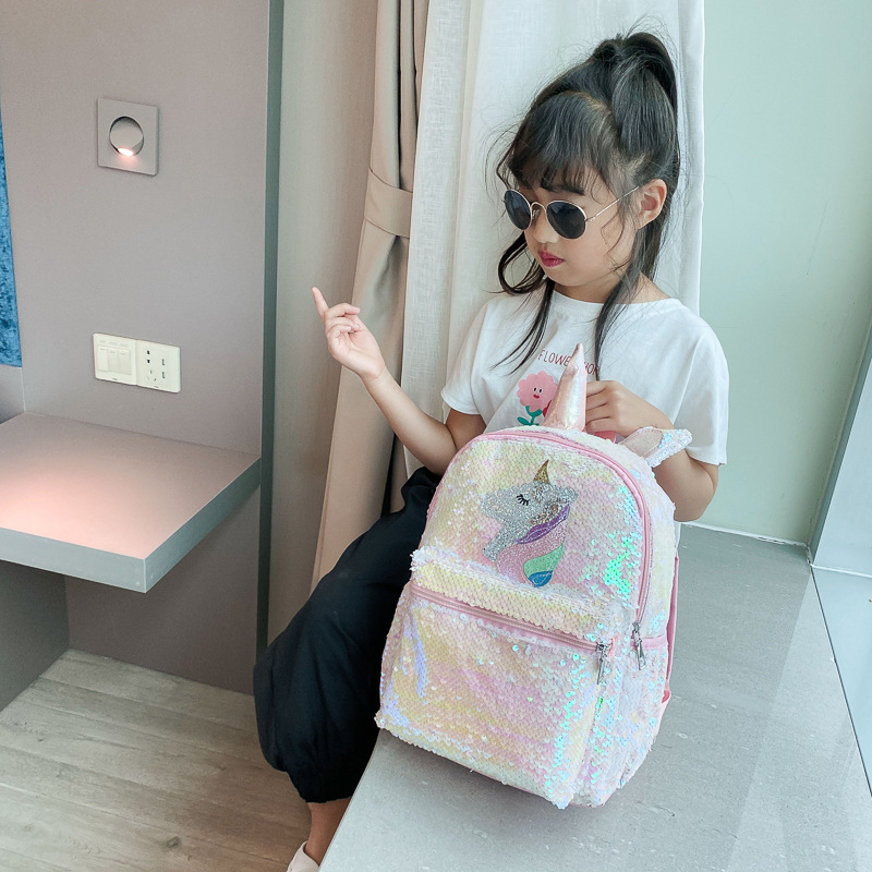 Sequin Unicorn Backpack Pink S - Women'S Bags Going Out 评论和价格