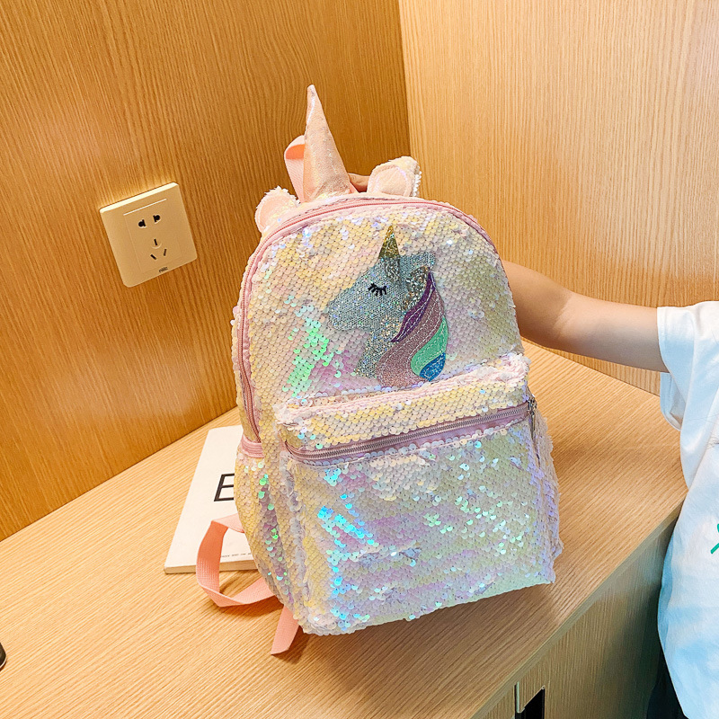 Sequin Unicorn Backpack Pink S - Women'S Bags Going Out 评论和价格
