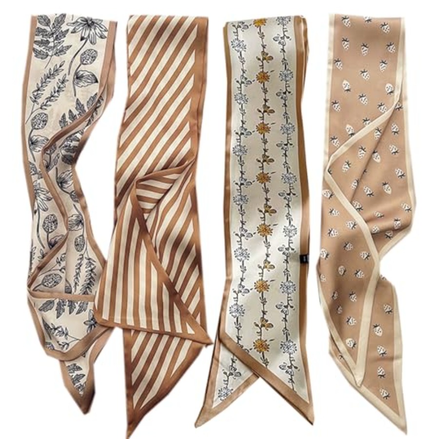 WENLOOY 4 Pack Purse Scarf Bag - Women Bags Pack 评论和价格