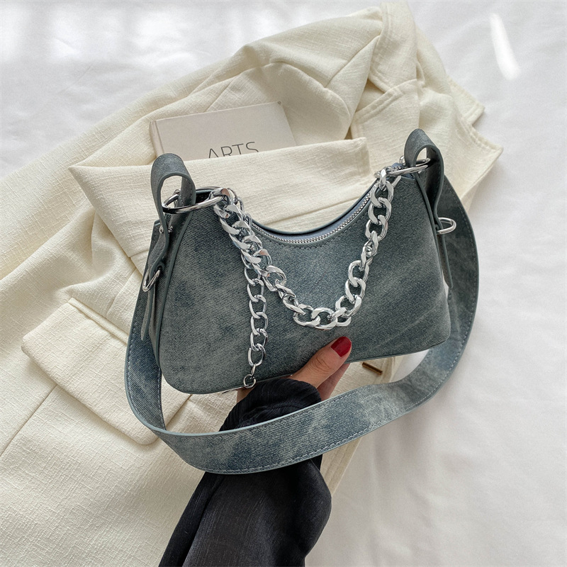 Denim Handheld Small Bag for W - Women Bags Zadig 评论和价格