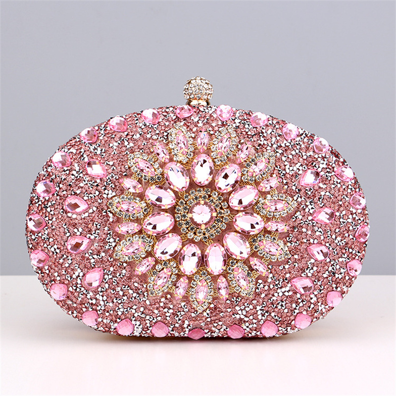 Diamond Crystal Women Make Up  - Women Bags Golden 评论和价格