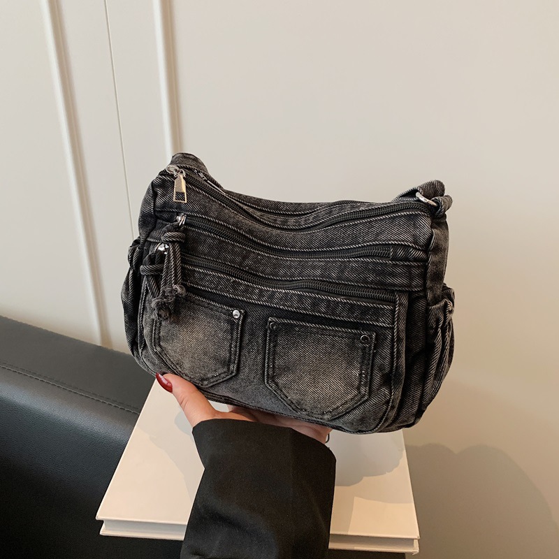 Korean Fashion Washed Denim Co - Women Bags Zadig 评论和价格