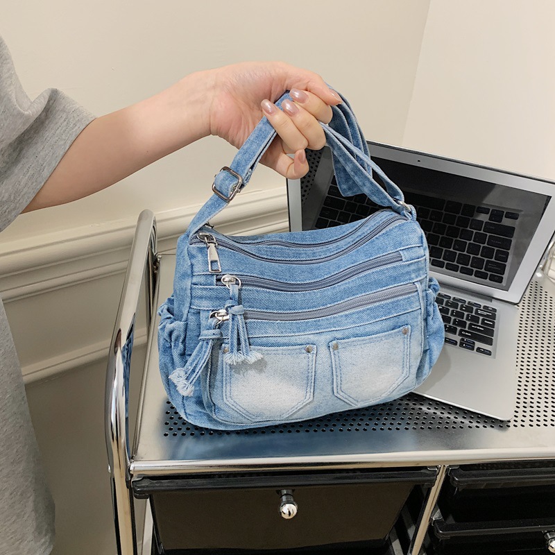 Korean Fashion Washed Denim Co - Women Bags Zadig 评论和价格
