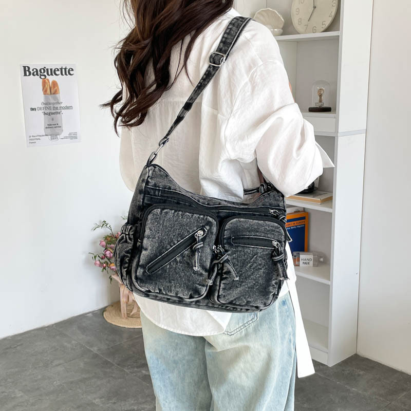 Fashion Denim Shoulder Bag New - Women Bags Zadig 评论和价格