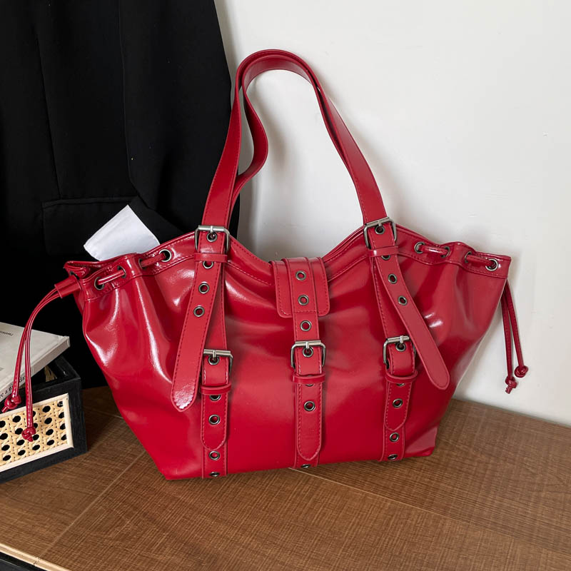Y2K Gothic Rivet Adjustable St - Women Bags Discount 评论和价格