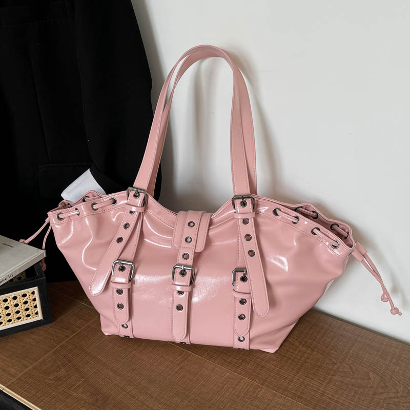 Y2K Gothic Rivet Adjustable St - Women Bags Discount 评论和价格
