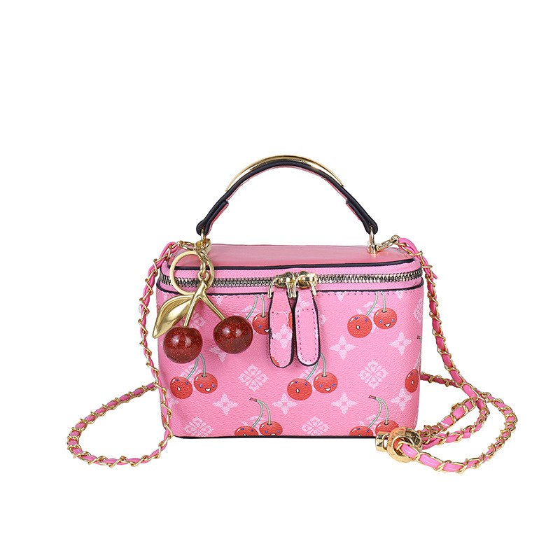 Cherry print mini square box b - Women Bags Zadig 评论和价格