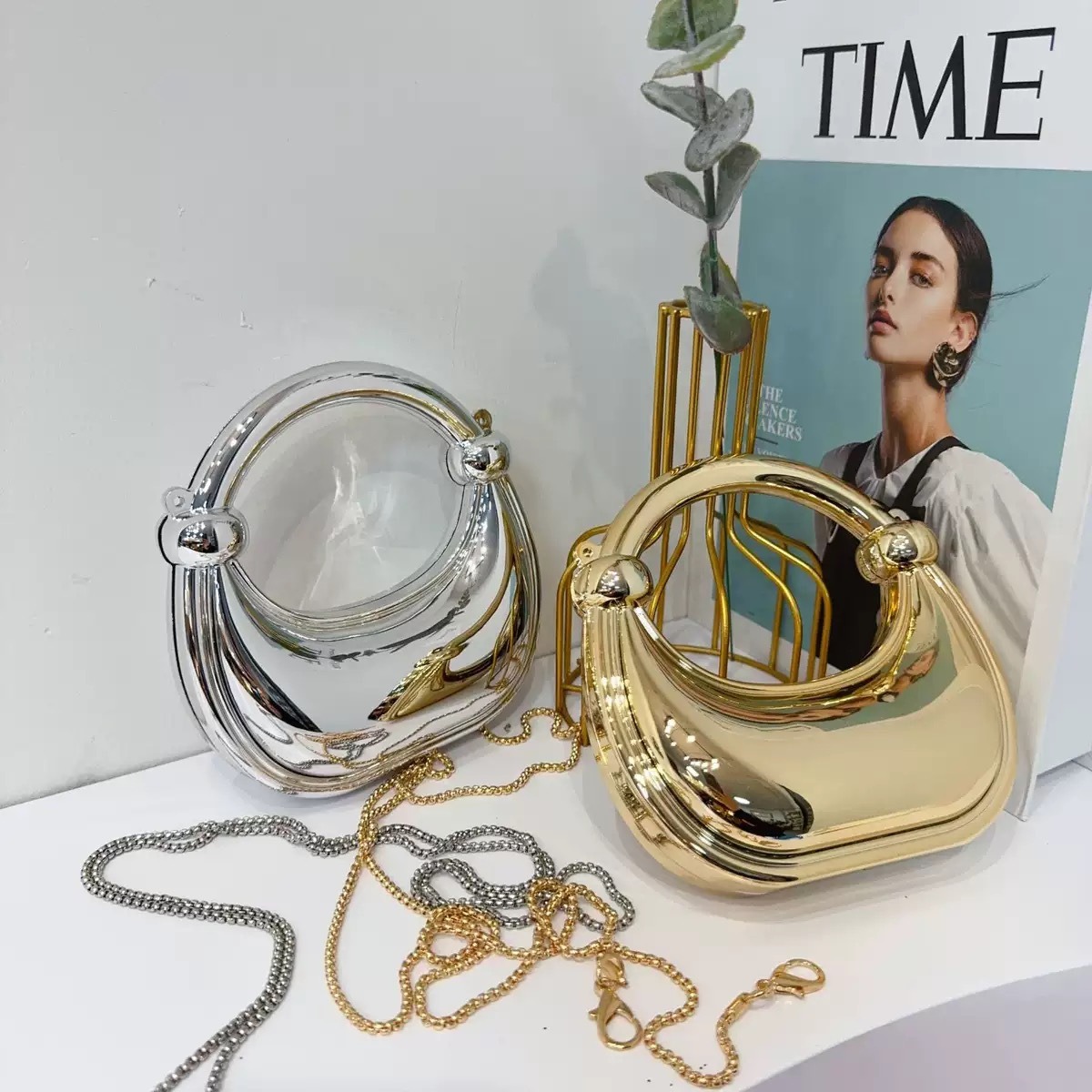 Mini Golden Evening Bag Purses - Women Bags Golden 评论和价格