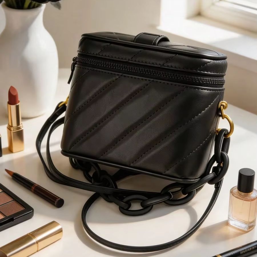YSL Black Chevron Leather Squa - Women'S Ysl Bags Crossbody 评论和价格