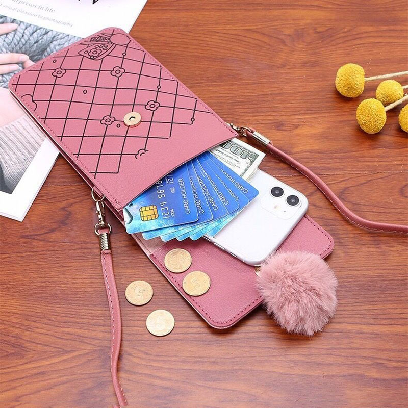 Cute Cartoon Pattern Touch-Scr - Women'S Bags Everyday 评论和价格