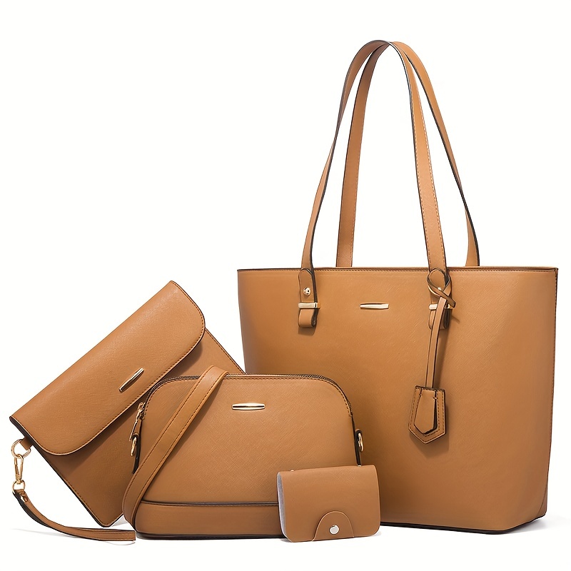 4pcs Fashion Women's Bag Sets  - Women'S Bags Everyday 评论和价格