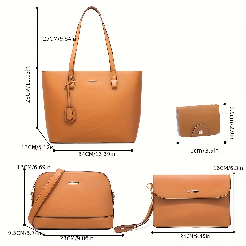 4pcs Fashion Women's Bag Sets  - Women'S Bags Everyday 评论和价格