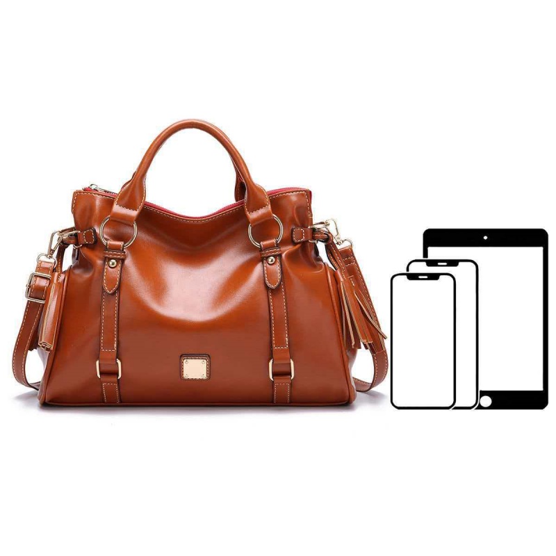 Retro Soft Leather Women's Lar - Women'S Work Bags Designer 评论和价格